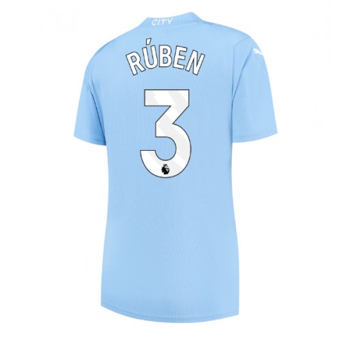 Ženski Nogometni dresi Manchester City Ruben Dias #3 Domači 2023-24 Kratek Rokav